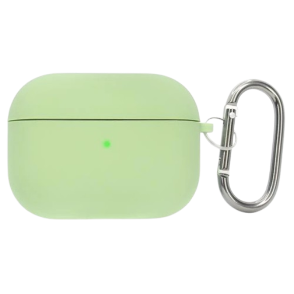 Чохол for AirPods 4 SILICONE CASE (з карабіном) Mint Gum